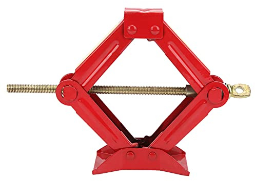 Gato de Tijera, Kit de Gato Compacto para Automóvil Herramienta de Elevación con Mango de Hierro para Neumáticos de Maletero de Automóvil Profesional Estabilizador de Remolque RV Gato(0.5T)