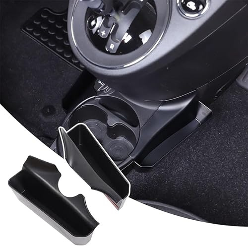 Scatola portaoggetti del cambio a 2 marce per Fiat 500 2016-2025 Portabicchieri Scatola portaoggetti ausiliaria Vassoio organizer laterale console centrale Contenitore inserto organizer Scatola