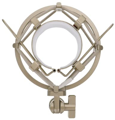 SUPVOX Soporte Suspensión para Micrófono Metálico Antivibración Clip para Aislamiento de Ruido Estudio y Grabación Compatible con Micrófonos de Condensador Diseño Resistente y Práctico