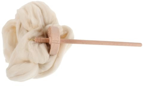 TEHAUX Set di Attrezzi per Filatura della Lana con Fuso Rotante in Legno, Strumento per Filati con Tensione Uniforme e Gancio per Filo da Tessitura, per Hobbisti e Professionisti