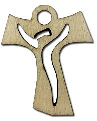 24 DECORAZIONI LEGNO BOMBONIERA CROCE 1130018