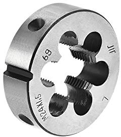 sourcing map Metrische Runde Schneideisen Maschinen Linksgewinde Legierter Werkzeugstahl M24 X 1,5