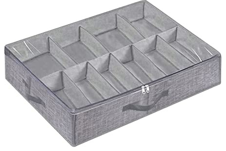 Organizer sotto il letto, contenitore sotto il letto, scatole di immagazzinaggio, organizer sotto il letto, scarpiera con finestra trasparente per scarpe da ginnastica