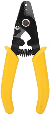 Pelacables CFS-3, Pelacables de Fibra óptica de 3 Orificios, Pelacables de Fibra óptica de Alta Dureza con Mango de Goma Alicates Pelacables de Fibra óptica para Pelar Fibra óptica