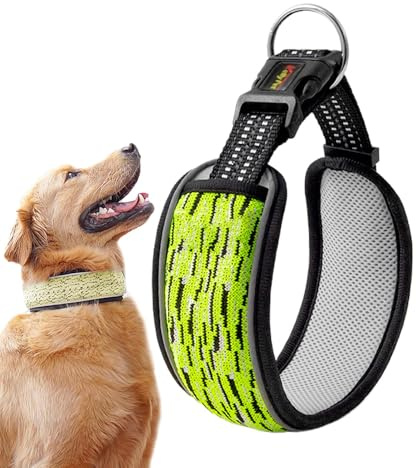 Collar De Perro Ajustable | Protección contra El Cuello Cuello De Cachorro De Collar De Perro Pesadas, Pequeños Perros Medianos Y Grandes para El Ajustable Al Aire Libre para Correr, Senderismo