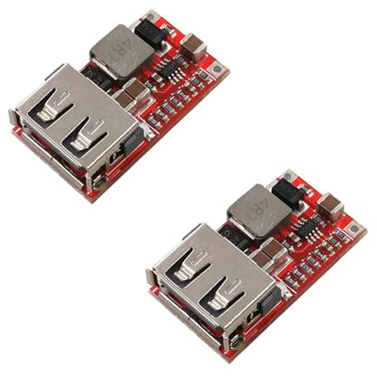 Convertidores de potencia DCStep Down Módulo 6V 24V entrada a salida 5V 3A para dispositivos USB, convertidores de carga de tabletas
