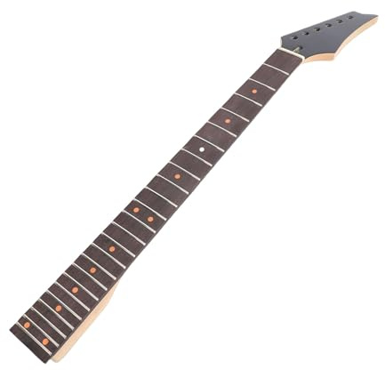 Srliya Reemplazo de Mástil de Guitarra Eléctrica para Guitarras Ibanez, 24 Trastes, Diapasón de Palisandro, Mástil de de Arce