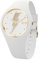 Ice-Watch - ICE glam rock Rebel - Weiße Damenuhr mit Silikonarmband - 019860 (Medium)