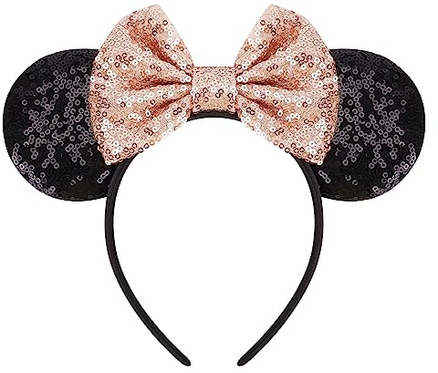 DRESHOW Med Musöron Och Båghuvudband Glitter Partydekoration Cosplay Costume för Kvinnor