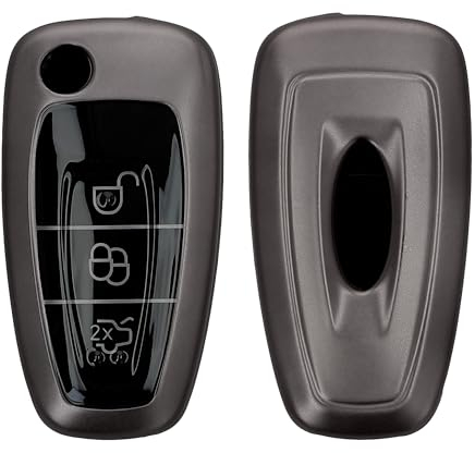 kwmobile Custodia Compatibile con Ford con 3 tasti Keyless Go - Cover Chiavi Auto Protezione Copri Telecomando - Copertina Chiave - Copertura Gommata Silicone TPU