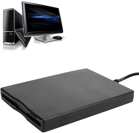 Glomora Floppy Disk Drive, 3,5 Extern USB-läsare, Lätt Bärbar Diskettenhet För PC Windows 10/8/7 Och Mer