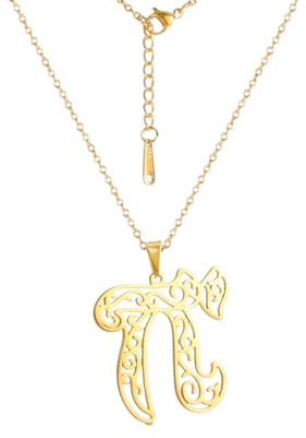 GZHENGZG Collane da Uomo e Gioielli da Donna Amuleto Chai Collane con Pendente Maschile Femminile Gioielli Kabbalah Carità ebraica Regalo di Fortuna