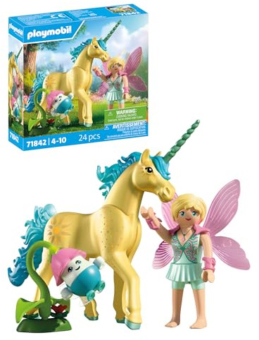 PLAYMOBIL Sunshine Bloom Collectible Unicorn with Fairy Set da gioco con statuine