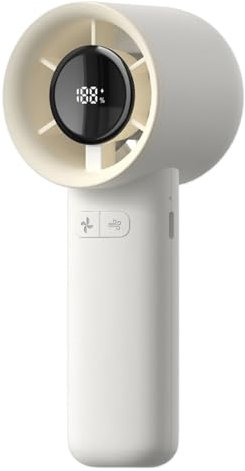 Generisch HandheldTurbo Fan - Mini ventilatore portatile a mano, USB ricaricabile, per fan del personale, portatile, a batteria, per viaggi/outdoor, casa, 6,1 x 5,1 x 16,6 cm