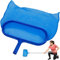 TECHZOCO Recogehojas para Fondo Piscina, Recogehojas Plano Piscina, Producto Reforzado con Malla Fina, Pool Skimmer Rake Net, Limpia Piscinas, No Incluye Mastil, Diseño Rectangular 41 x 18 cm