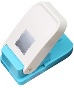 Square Paper Punch, Stamp Cutter, Portable Scrapbooking Square Hole Punch, For Cardboard Scrapbook Postage Envelope Labels Wrapping Card Making Crafting