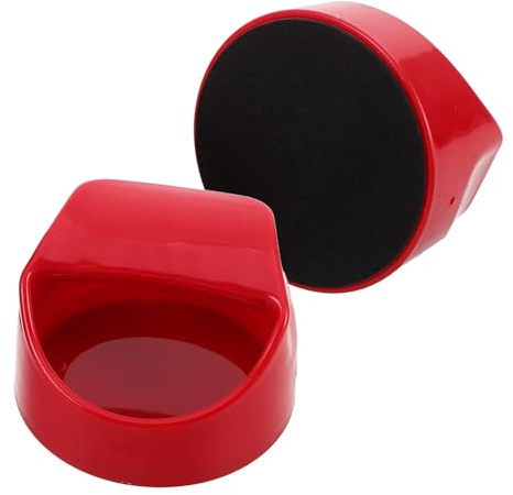 Hohopeti Lot de 2 Outils de Gravure en Plastique 100 Mm Rouge Velours Noir, Baren pour Impression sur Bloc, Scrapbooking et Linogravure, Fournitures de Bricolage Portables et Solide