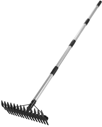 Gralara Escarificador Manual, Herramienta Ergonómica para La Limpieza del Césped con Mango Extraíble para Patios, Macizos de Flores Y Granjas, 1.6 Millones