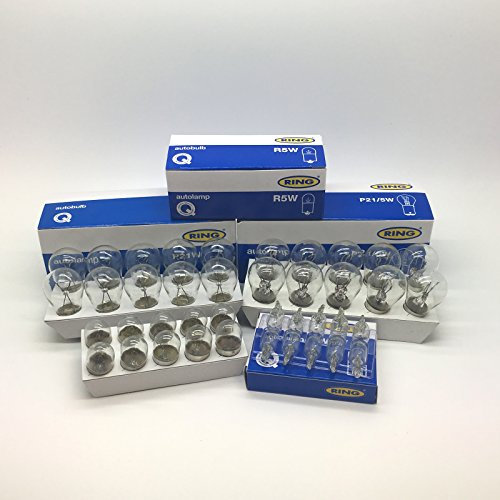 40 Pcs Ring Assorted 12 Volt Car Bulbs Set 10 Of Each - 380 382 207 501