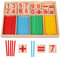 camelize Montessori mathematisches Spielzeug Holz,Rechenstäbchen,Zahlenlernspiel, Pädagogisches Mathe-Spielzeug für Kinder 3 4 5