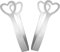 2pcs Sweet Tongs Mini Serving Tongs,Stainless Steel Heart Ice Sugar Tongs,Ice Cube Tong Small Lemon Tongs,Small Buffet Serving Tongs for Food Coffee Sweets Bread Cake Kitchen Party Bar Bucket