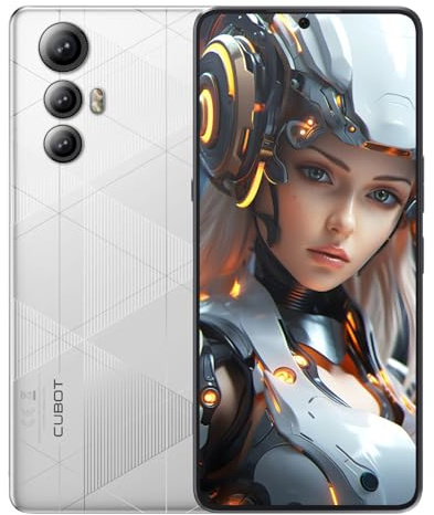 CUBOT MAX 5 - Smartphone de 6.9 FHD+ de 144Hz, 12GB y 256GB, Cámara 100MP, Batería 5100mAh, Android 14, Procesador OctaCore, Color Blanco