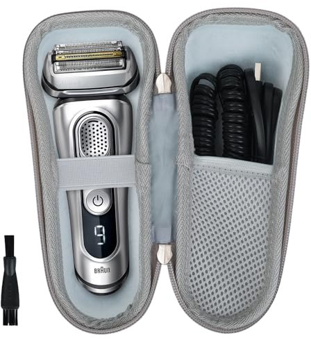 Skycase Rasierer Tasche für Braun Series 3/3s/5/5s/5 Pro/7/7s/7 Pro/9/9s/9 Pro,Tasche für Philips Rasierer,Rasierer Hart Case Schutzhülle,Reise Schutz Hülle für Elektrorasierer (Fruchtgrün)