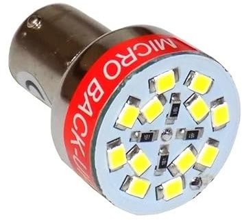 Générique Ampoule Sonore 12V LED P21W BA15S Blanc Feux de Recul Auto Moto Voiture Signal Marche Arrière pour Bateau Camion Camping Car Feu Recul Arrière 12V