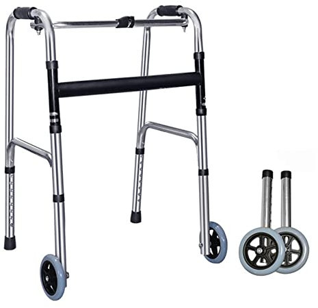 WDWDW Telaio da Passeggio Leggero Senza Ruote Telaio Pieghevole per Anziani Adulti Altezza Regolabile Gradino Portatile Assist