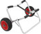 FIVMEN Kanuwagen Kajakwagen Faltbarer Bootswagen Surfwagen Alu SUP Transportwagen mit 2 PU Aufblasbare Räder Bootstrailer Trolley für Boote Kanu oder Kajak bis 100 kg