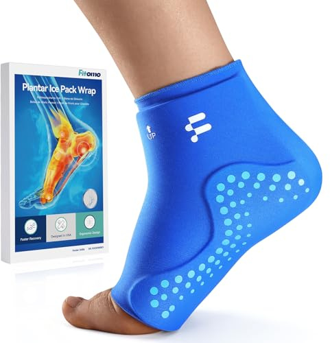 Ankle ＆ Foot Ice Pack Wrap, Long-Lasting Cold Compression for Sport Injury | Thickened ＆ Extended Gel, Ergonomic Fit, Soft After Freezing, Full Wrap Cooling, Reusable Cold & Hot Therapy, Easy to Slip On