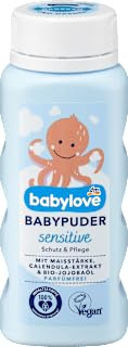 Känsligt babytalk, 100 g, DM-märke Tyskland, kompatibelt med babylove, känslig babypuder, 100 g