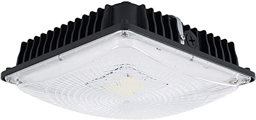 Suchace LED Canopy Light Fixture 45W with ETL Listed and DLC.pre Certified, 8,750 Lumens, AC100-277V, Waterproof IP65, for Indoor and Outdoor Applications
