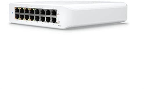 Ubiquiti UniFi Switch Lite 16 PoE Switch L2 Gigabit 16 Puertos Blanco