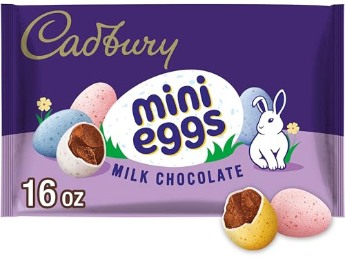 CADBURY MINI EGGS Milk Chocolate, Easter Candy Bag, 16 oz