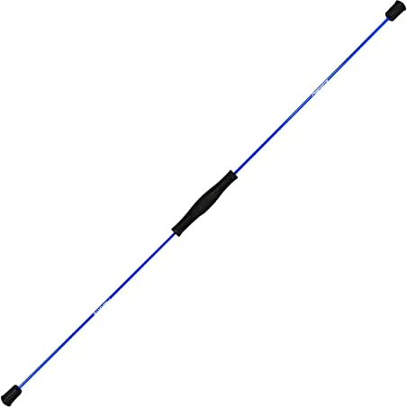 MSPORTS Schwingstab Premium 160 cm – Fitness Swingstick aus Fiberglas für Ganzkörpertraining in Rot oder Blau Swing Stick (Blau)