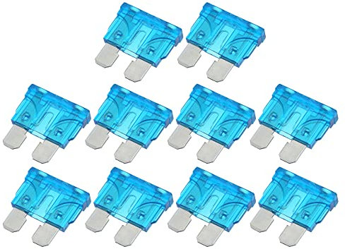 A ABSOPRO 10pz Lama Stile Fusibili 15A Lama Stile Fusibili per Auto Barca Blu