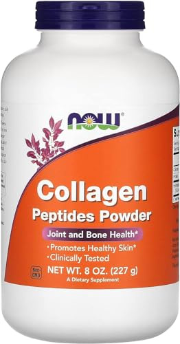 Tudor Now Foods, peptidi di collagene in polvere, clinicamente testati, salute delle articolazioni e delle ossa, 227 g