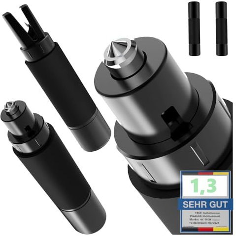 GC-TECH Martillo de Emergencia con Cristal de Prueba para la práctica, también destruye Cristal de Seguridad Compuesto de la Nueva generación de automóviles (2 x Negro)