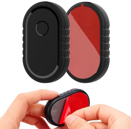 VZU 2 stycken vattentäta silikonskyddsfodral med självhäftande klistermärken för Galaxy SmartTag2, dold GPS-spårare, skyddskåpa för att klistra på plånbok, bagage, bil, cykel