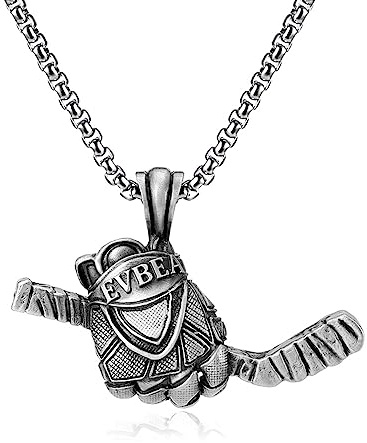 Hockeyhandskar Rent Tennhänge Rostfritt Stål Herr Punk Halsband Hiphop Accessoarer