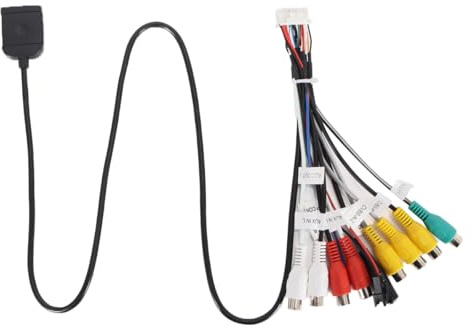 Hoite 1 cavo per autoradio Android a 20 pin con adattatore per slot per scheda SIM, adatto alla maggior parte dei dispositivi di navigazione GPS multimediali