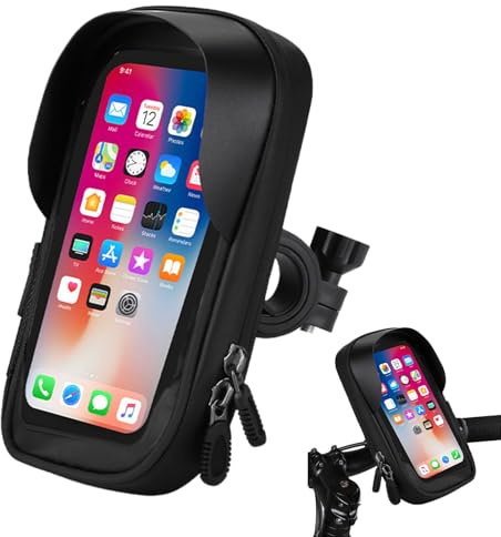 HhBdy Bike Phone Holder Handlebar Bag with Rain Cover Bicycle Accessories