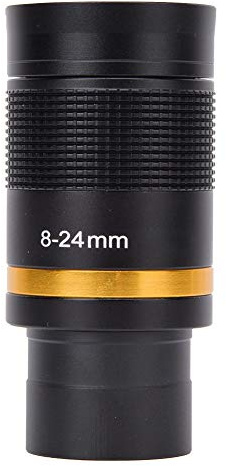 Ocular telescópico de 8~24 mm, Accesorio para telescopio con Zoom Continuo, Ocular telescópico Totalmente metálico con película Verde para observación astronómica, estándar