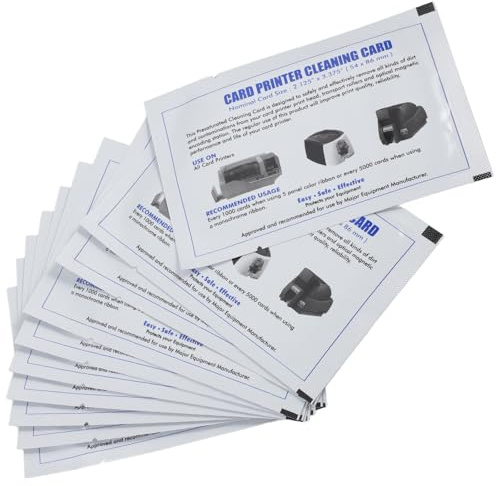 BESPORTBLE Cartes de Nettoyage 15 Pièces en PVC 12.5x8cm pour Lecteurs de Cartes et Machines Pos Conçues pour Lieux à Forte Fréquentation et Utilisation Intensive