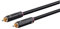 Monoprice - Onix Series - Câble coaxial numérique pour Caisson de Basses, Audio/vidéo, RCA, certifié CL2, RG-6/U, 75 ohms, 3,7 m, Noir