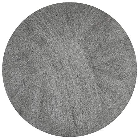 GMT Radial Steel Wool Pads, Grade 2 (coarse): Stripping/scrubbing, 20 Diameter, Gray, 12/carton
