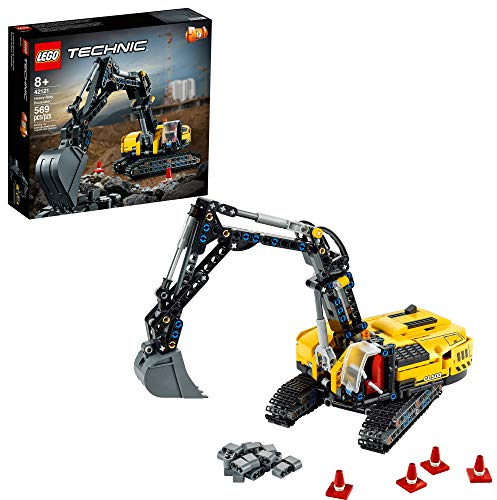 LEGO Technic Heavy-Duty Excavator 42121 Toy Building Kit; A Cool Birthday or Anytime Gift for Kids Who Enjoy Construction Toys; The 2-in-1 Design Gives Hours More Building Fun, New 2021 (569 Pieces)
