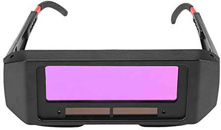 Lunettes de Soudage à Assombrissement Automatique Solaire, Lunettes de Soudage à L'arc pour Soudeur, Soudeur Yeux Lunettes avec Abat-jour Ajustable pour la Découpe Par Soudage