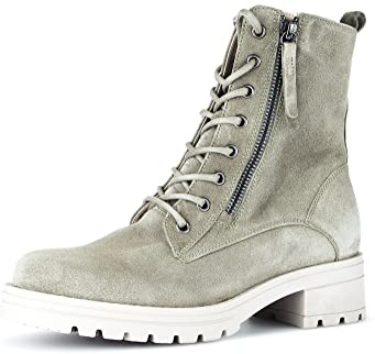 Gabor Women Ankle Boots, Ladies Combat Boots,Removable Insole,Half Boots,Booties,lace-up Boots,Winter Boots,Warm,Green (salvia) / 34,40 EU / 6.5 UK